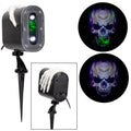 Halloween Skull Projector Light with Flaming Sinister Design - Outdoor Holiday Decor