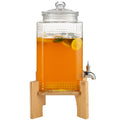 1.5 Gallon Glass Beverage Dispenser with Stainless Steel Tap