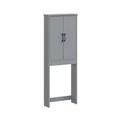 Over-the-Toilet Bathroom Storage Cabinet - Gray, 67 Inch Tall, Mainstays Ardent