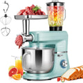 3 in 1 Stand Mixer with 6 Quart Bowl and Meat Grinder - Blue