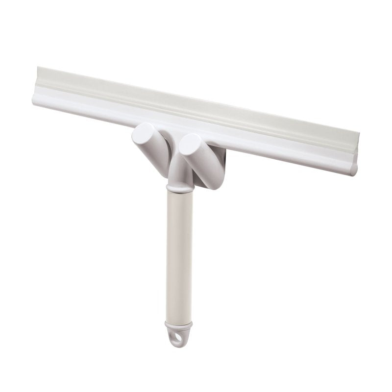 Adhesive Shower Squeegee with Hook – Bathroom Glass & Tile Cleaner