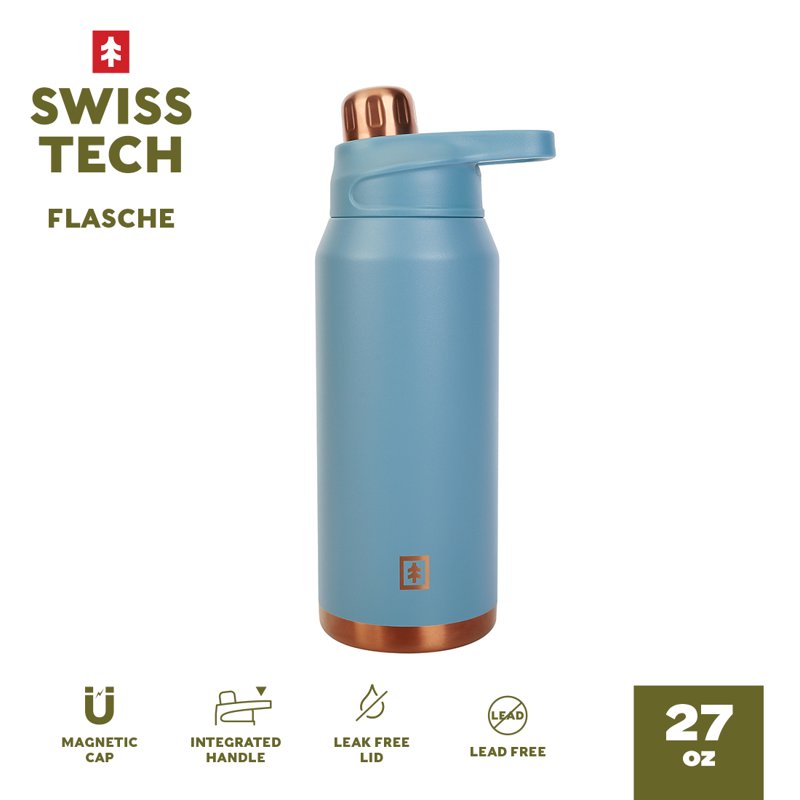 27oz Triple-Wall Stainless Steel Water Bottle - Blue