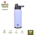 27 oz Stainless Steel Water Bottle with Magnetic Cap - Purple