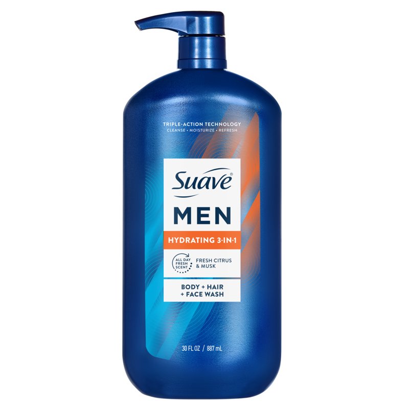 Hydrating 3-in-1 Body, Hair & Face Wash with Glycerin & Vitamin E