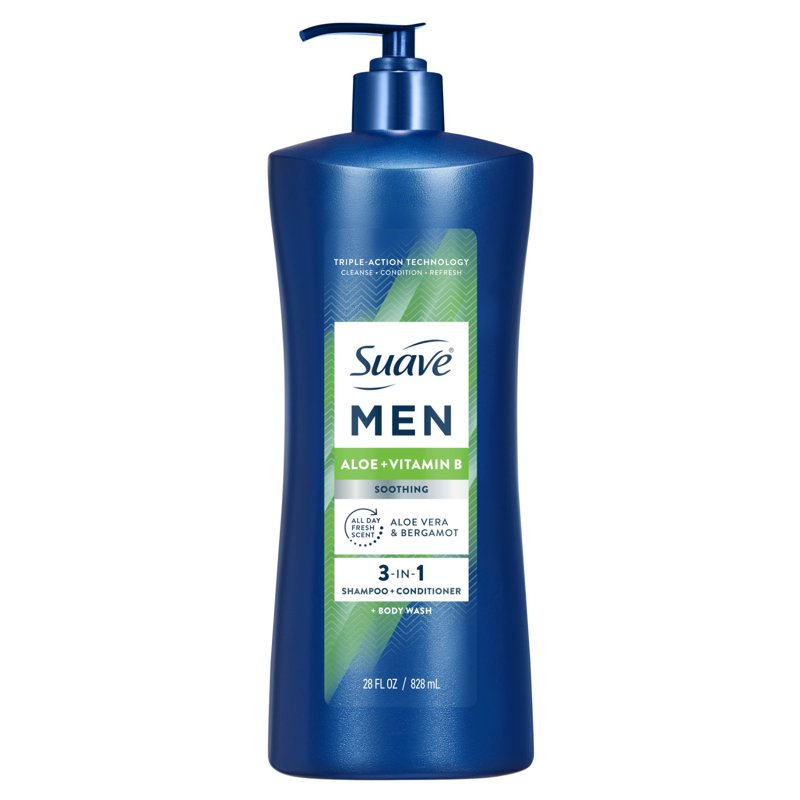 3-in-1 Shampoo, Conditioner & Body Wash with Aloe & Vitamin B - 28 FL OZ