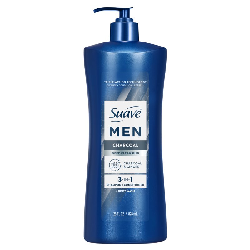 3-in-1 Charcoal Shampoo, Conditioner & Body Wash - 28 FL OZ