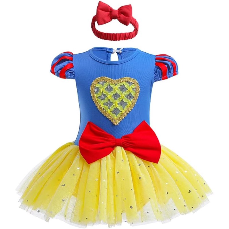 Love Heart Princess Dress Up Romper & Tutu Dress for 12-18 Months Baby Girl - Pink