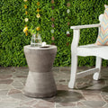 Modern Concrete Accent Table - Indoor/Outdoor Use, 17.3"
