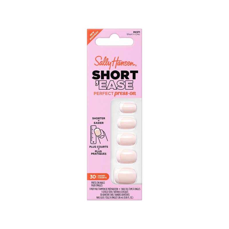Short Press-On Nails, Easy Application, Non-Damaging Glue