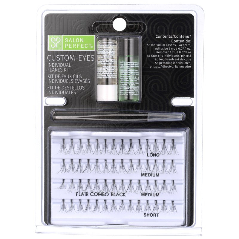 Individual False Eyelash Starter Kit - 56 Knot-Free Lashes with Tools