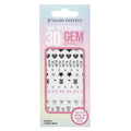 3D Gem Effect Nail Art Stickers - Punky Girl DIY Manicure Decals