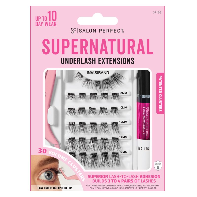 DIY Underlash Extension Kit - 30 Faux Mink Lash Clusters, Bond & Seal