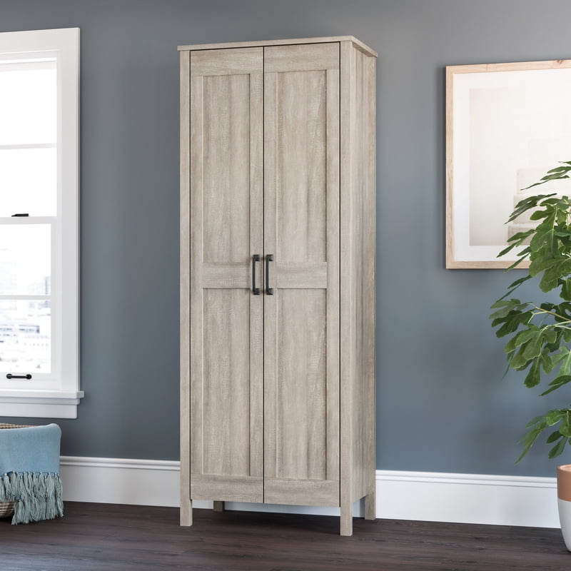Two-Door Storage Cabinet with Adjustable Shelves - Spring Maple