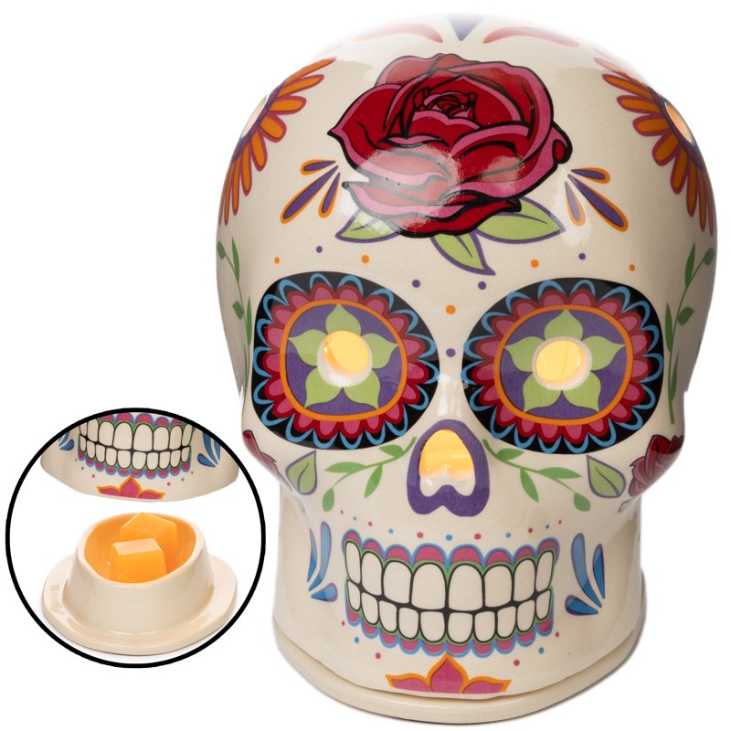 Wax Melt Warmer - Day of The Dead Flor De Muerto Scented Wax Cube Diffuser