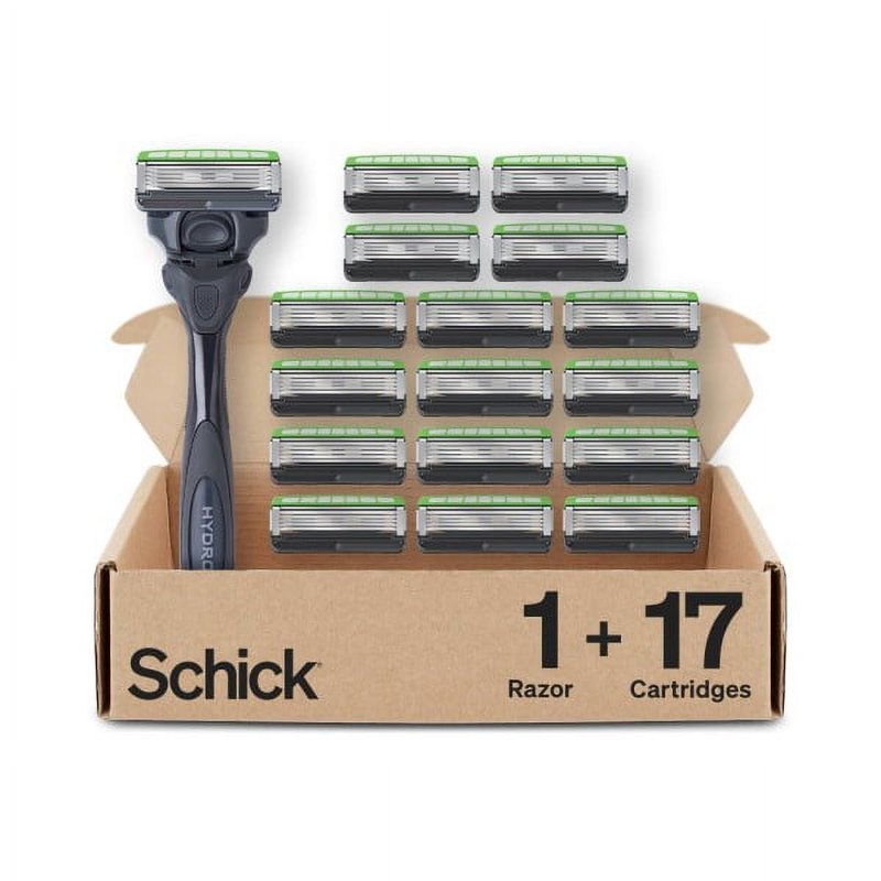 Sensitive Men's Razor with 5-Blade Cartridges and Trimmer