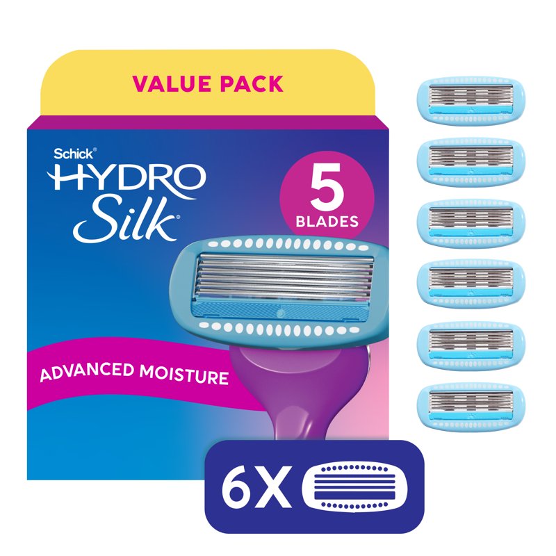 Moisturizing Women's Razor Blade Refills, 5-Blade Cartridges - 6 Count
