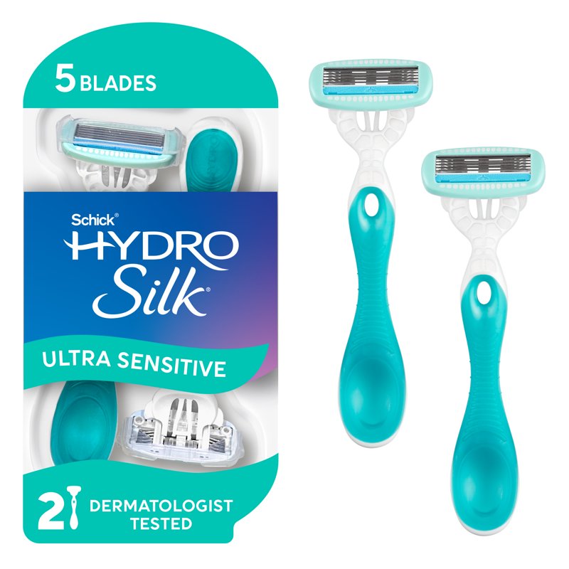 5-Blade Disposable Razor for Women, Sensitive Skin - 2 Count