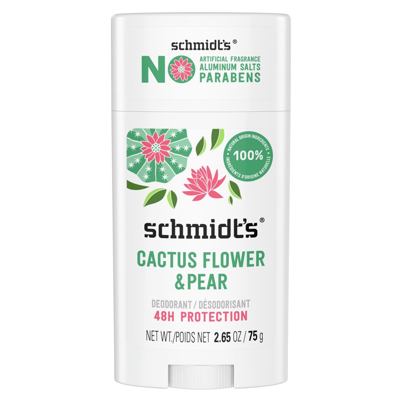 Aluminum-Free Vegan Deodorant Stick, Cactus Flower & Pear, 2.65 oz