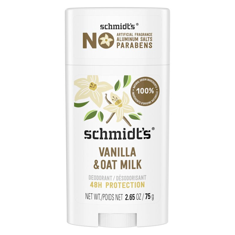 Aluminum-Free Natural Deodorant Stick, Vanilla & Oat Milk, 2.65 oz