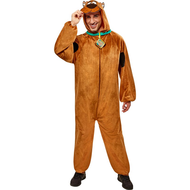 Scooby-Doo Halloween Costume for Adults Men's M 32/34 - Cozy Jumpsuit