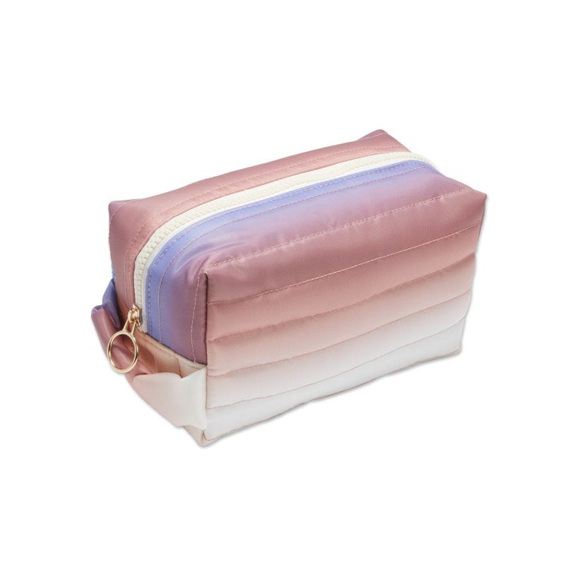 Coral Ombre Quilted Organizer Bag - Travel Essentials