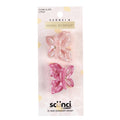Acrylic Butterfly Claw Clips - Set of 2 Pink Hair Accessories