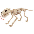 Animated Light-Up Tiger Skeleton Halloween Decoration - Spooky Yard Prop