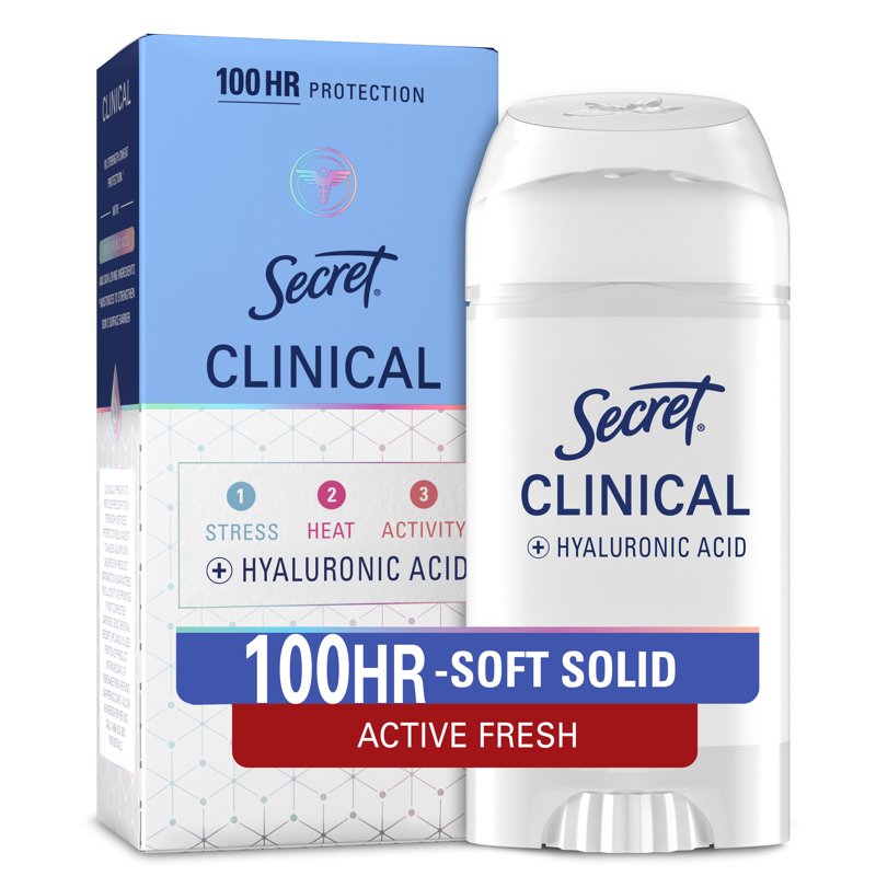 Clinical Strength Antiperspirant Deodorant, Soft Solid, 100-Hour Protection
