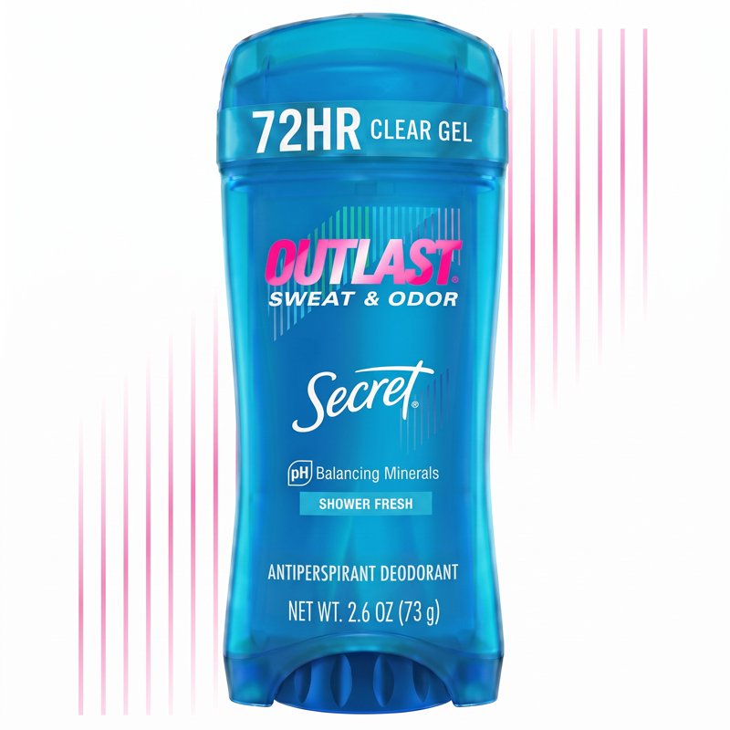 Outlast Antiperspirant and Deodorant for Women, Clear Gel, 2.6 oz