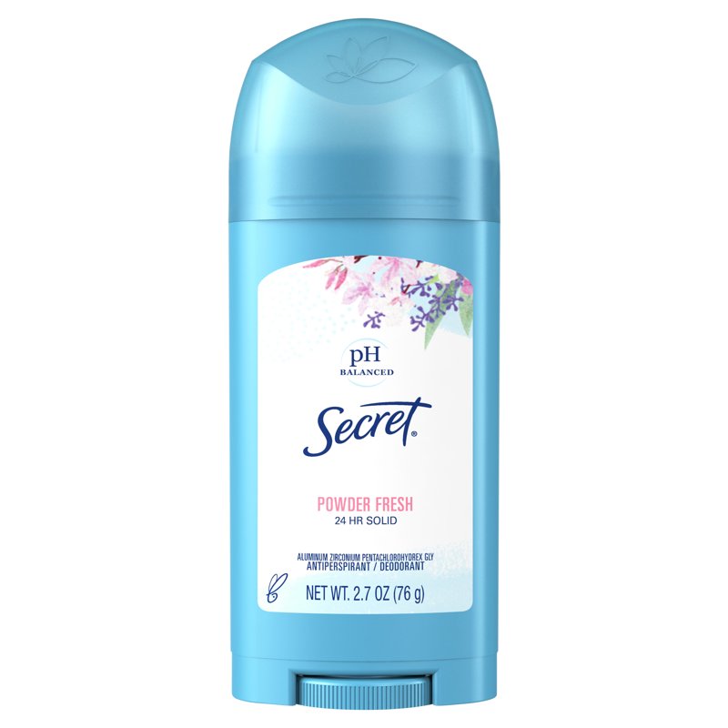 Wide Solid Antiperspirant Deodorant for Women, Powder Fresh, 2.7 oz