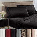 Black Satin Pillowcase Pair - Standard Size, Luxurious & Soft