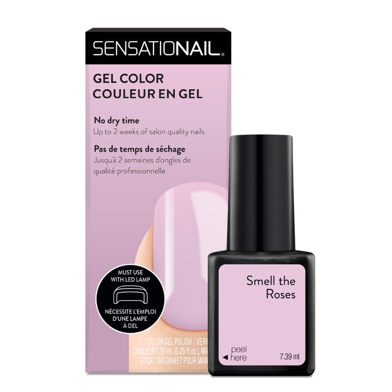 Gel Nail Polish - Smell The Roses Pink - 0.25 fl oz Long-Lasting Gloss