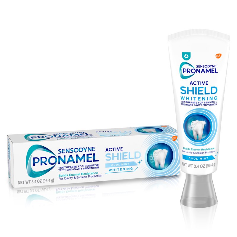 Enamel Strengthening Whitening Toothpaste - Cool Mint, 3.4 oz