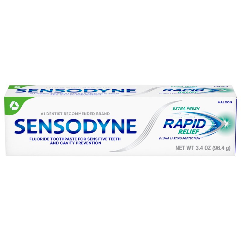 Rapid Relief Sensitive Toothpaste - Extra Fresh 3.4 Oz