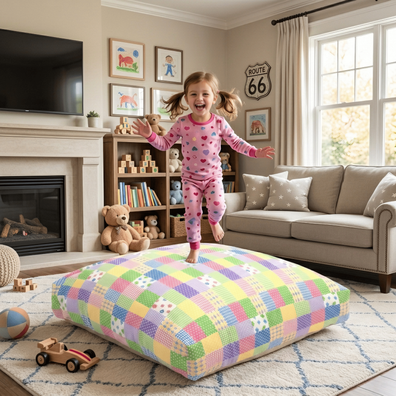 Sensory Crash Pad for Kids & Adults - 36" x 36" - Soft Landing Mat