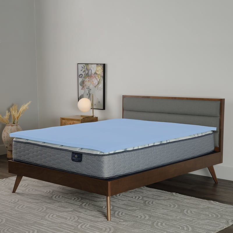 Serta Full Size 1.5-Inch Cooling Gel Memory Foam Mattress Topper