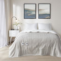 Serta Heated Blanket Queen Tan Fleece to Sherpa Electric Throw