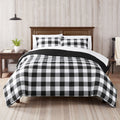 Queen Serta Simply Clean Bed in a Bag Bedding Set - Black Buffalo Check