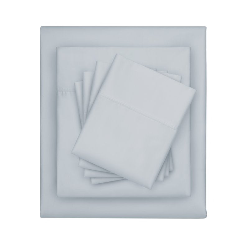 Serta So Cool Full Sheet Set - Angel Falls, Moisture-Wicking 300 Thread Count Cotton Blend, Sleep Cooler