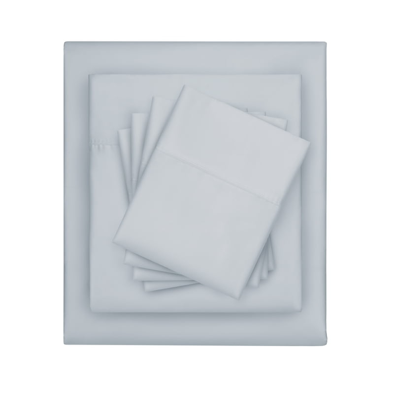 Serta So Cool 4-Piece Queen Sheet Set - Angel Falls, Moisture-Wicking Cotton Blend