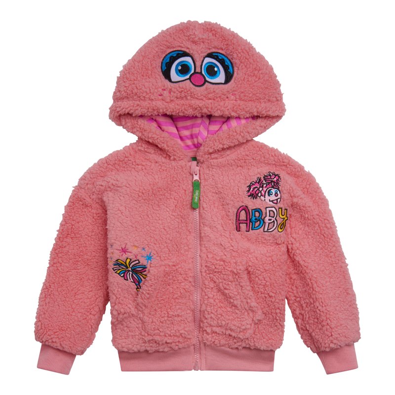 Infant Abby Cadabby Cozy Sherpa Zip-Up Hoodie - Pink, 12 Months