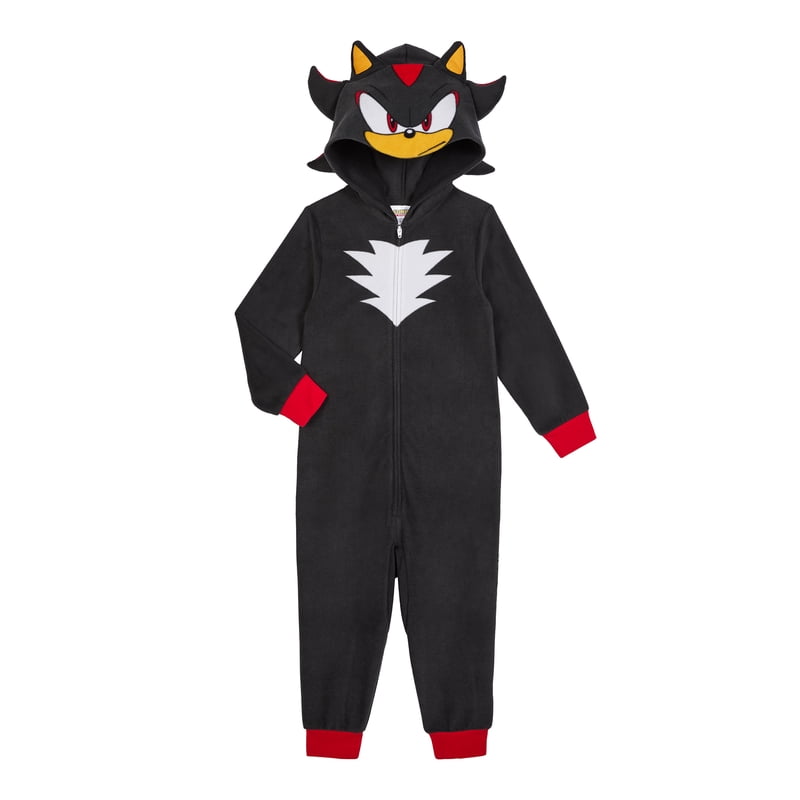 Shadow Boys Long Sleeve Blanket Sleeper - Shadow Black, Size 8 - Sonic The Hedgehog