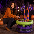 Halloween Inflatable Witch Leg Cooler - Wizard Themed Beverage Bucket for Parties