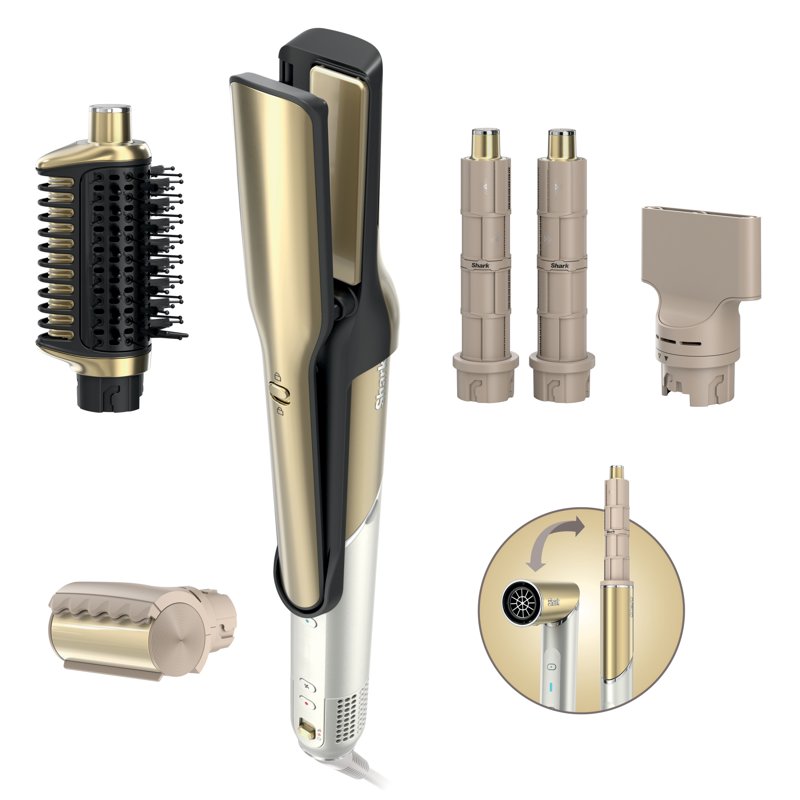 Shark Glam Ceramic Air Styling & Drying System - Gold