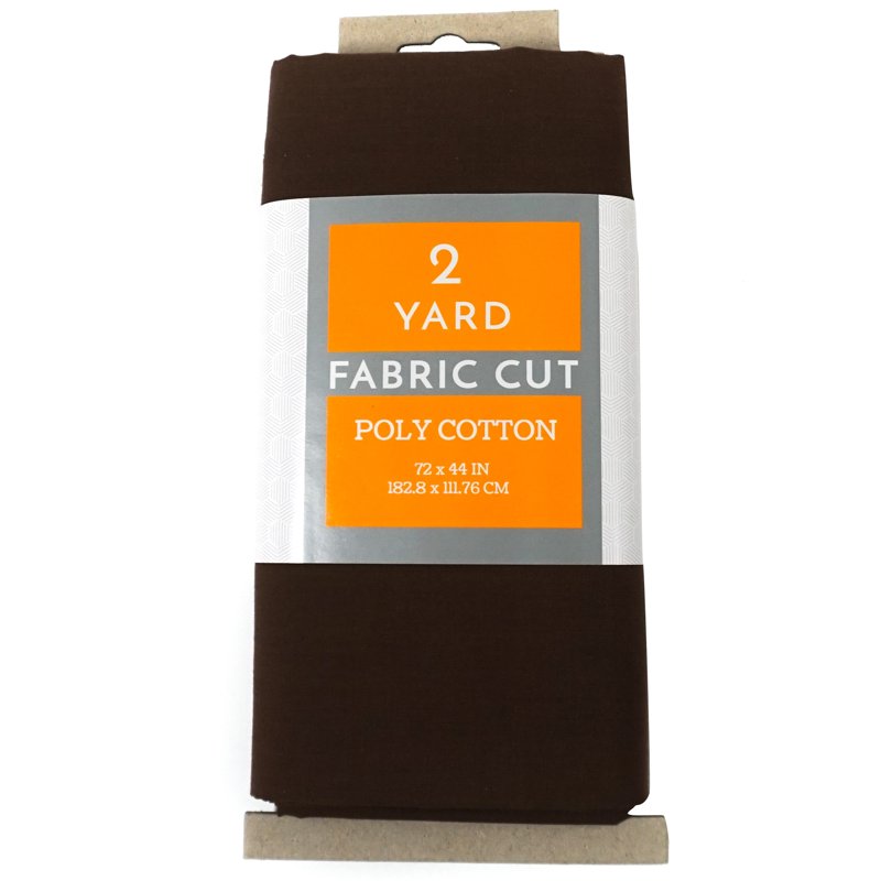 Dark Brown Quilting Poly Cotton Fabric 45 Inches 2 Yards - Craft & Sewing