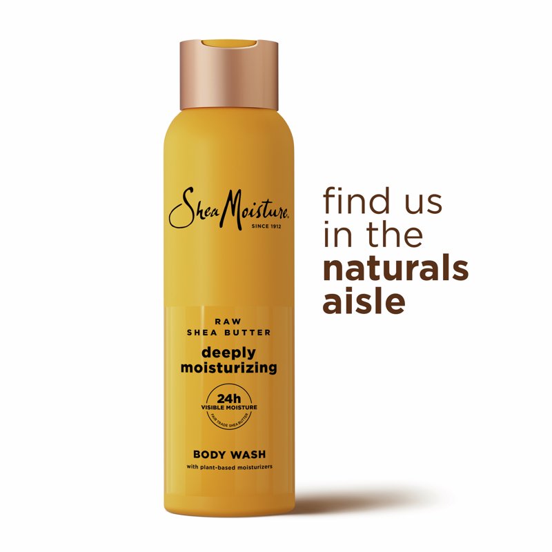 Moisturizing Body Wash with Raw Shea Butter for Dry Skin - 18 oz