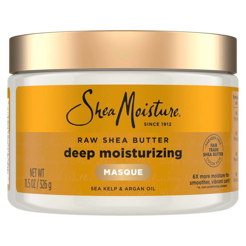 Raw Shea Butter Deep Moisturizing Hair Masque for Curly Hair, 11.5 oz