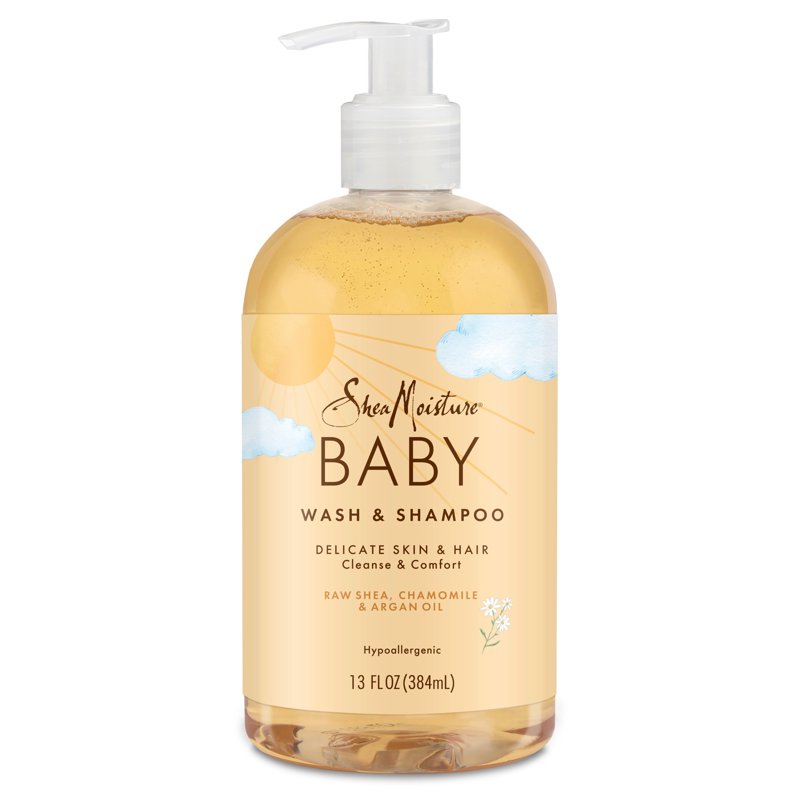 Natural Baby Wash and Shampoo with Shea Butter, Chamomile & Argan Oil