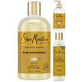 Moisturizing Shampoo & Conditioner Set with Raw Shea Butter - 13 oz Each + Detangler 8 oz