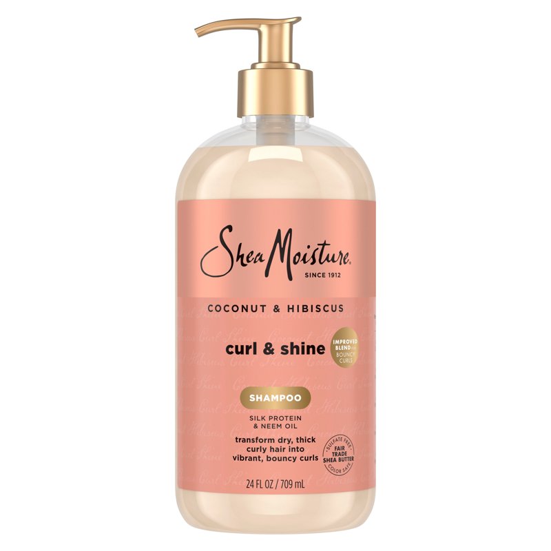 Coconut and Hibiscus Shampoo for Thick Curly Hair - 24 fl oz
